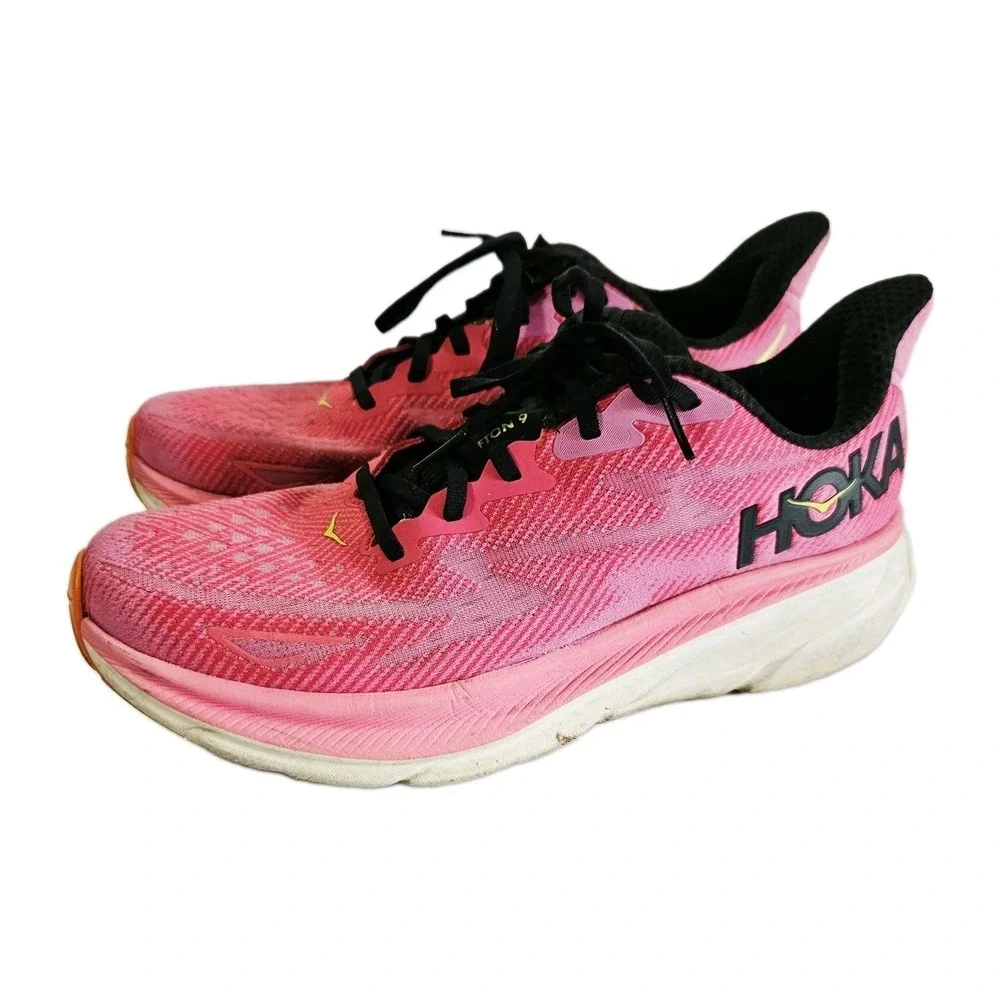 Hoka One Clifton 9 - Raspberry/ Strawberry - Women's Running Shoes Size 11 B